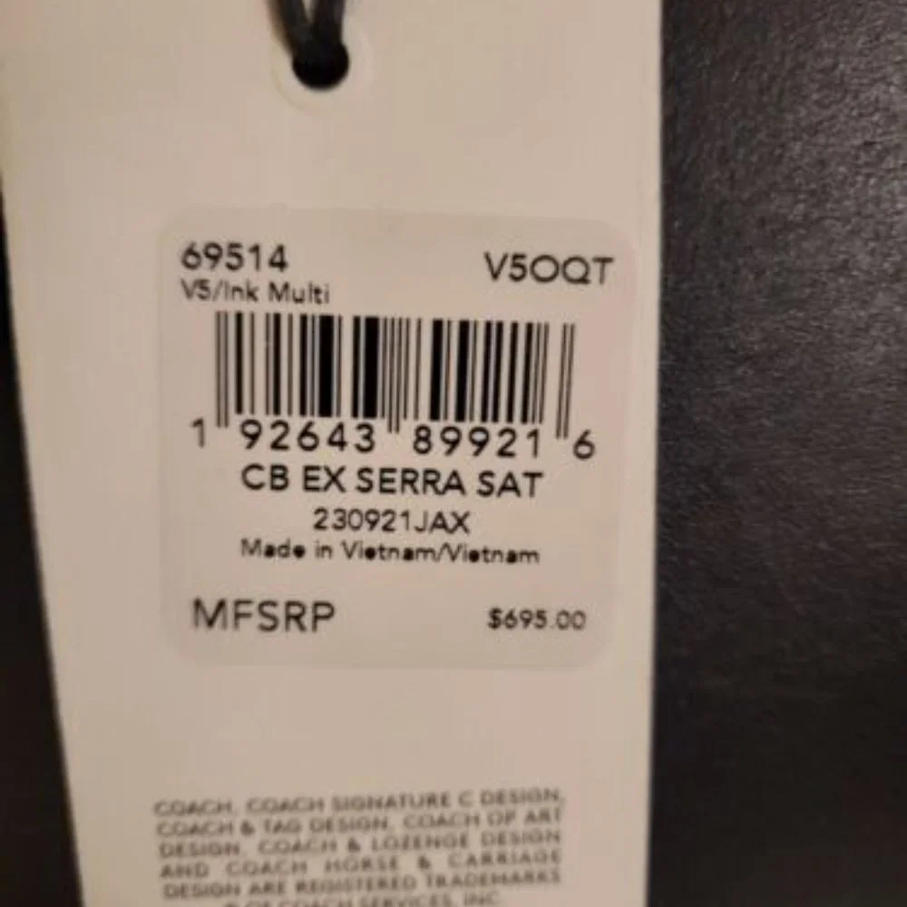 Coach 1941 Serra Satchel with Snakeskin Details - Picture 8 of 8